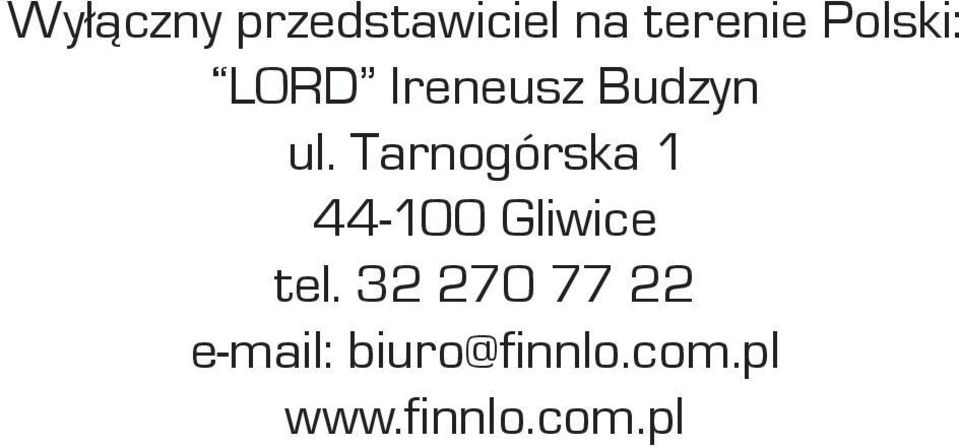 Tarnogórska 1 44-100 Gliwice tel.