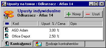 Podstawowe wiadomości o programie 63 Operacje dostępne w oknie towaru Rys. 1-27 Towar typu zestaw, strona Towar.