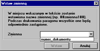 82 Administracja Rys. 2-8 Zakładka Ustawienia. Zakładki Nagłówek i Stopka Zakładki te zawierają dodatkowe linie tekstu drukowane na początku (Nagłówek) lub na końcu (Stopka) paragonu.