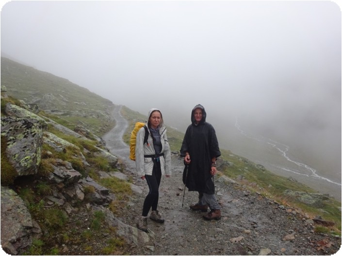 W poniedziałek pojechaliśmy do Bielerhöhe w grupie Silvretta. Pogoda, niestety, nadal nie była ciekawa.