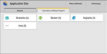 2. Jak obsługiwać stronę aplikacji Wyświetlanie strony aplikacji 1. Naciśnij ikonę [Ekran główny] znajdującą się pośrodku na dole ekranu. 2. Naciśnij ikonę [Strona aplikacji].