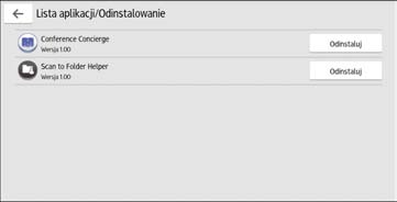 Odinstalowywanie aplikacji Odinstalowywanie aplikacji Procedura odinstalowania aplikacja została opisana poniżej.