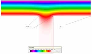 DETAL 10 Połączenie ściany wewnętrznej i zewnętrznej grubości 36 cm. Tablica 6.10. Obliczone parametry cieplno-wilgotnościowe węzła.