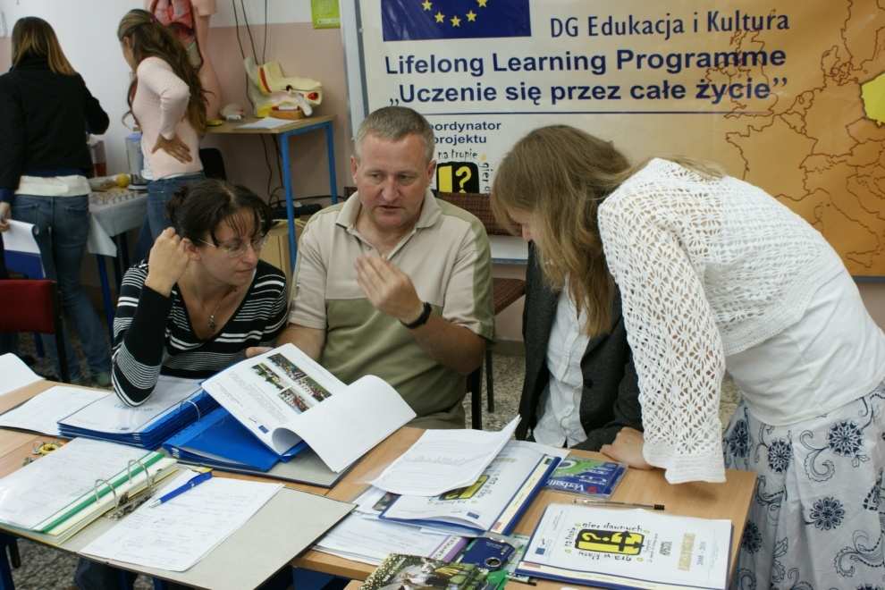 Spotkanie z Burmistrzem Miasta p. Jerzym Zwolińskim oraz Przewodniczącym Rady Miasta p. Jackiem Zalewskim wywarło bardzo duże wrażenie na grupie z Estonii.