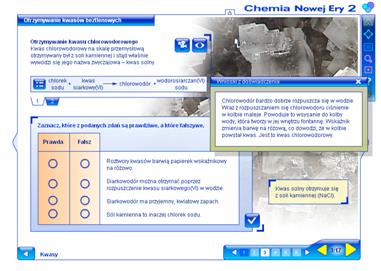 9. Na podstawie obejrzanego filmu uczniowie w sposób jakościowy określają rozpuszczalność chlorowodoru w wodzie i wykonują zadanie 7. z karty pracy 1.