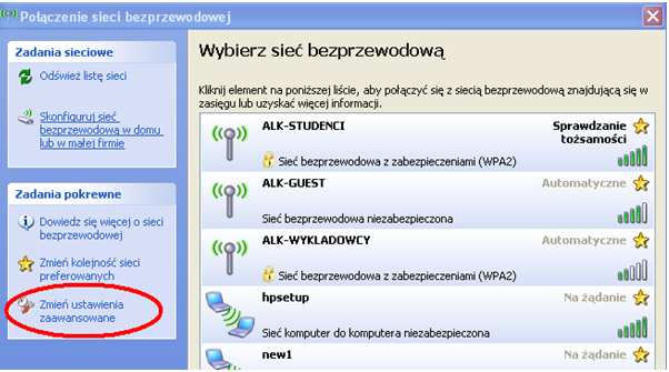 Na kolejnej stronie konfiguracji połączenie muszą Państwo zaznaczyć opcję Skonfiguruj sieć ręcznie, a następnie kliknąć na przycisku Dalej.