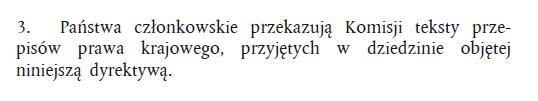 NOWA DYREKTYWA