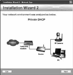 5 Przypisywanie adresu IP 1. Uruchom kreatora instalacji 2 z katalogu Software Utility na płycie CD z oprogramowaniem. 2. Porgram przeprowadzi analizę otoczenia sieciowego.