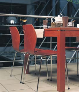 CAFE IV poprzednia nazwa Cappucino REMODEX DOSTĘPNE LAMINATY D Kubełek wykonany z bukowej, profilowanej sklejki. D Dostępny w standardowych wybarwieniach drewna oraz w laminacie.