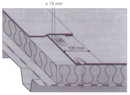 Strefa narożna 9 szt./m 2 Strefa brzegowa 6 szt./m 2 Strefa środkowa 3 szt./m 2 Przewidziany do ułożenia materiał musi być stabilny wymiarowo 4.