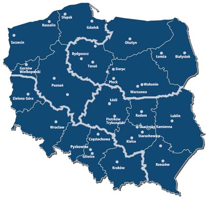 ADRESY I LOKALIZACJA REGIONALNI REPREZENTANCI HANDLOWI: Region północno-wschodni (woj.: mazowieckie-północne, kujawsko-pomorskie, warmińsko-mazurskie, podlaskie) tel.