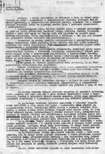 16. Raport z 28 II 1944 r.