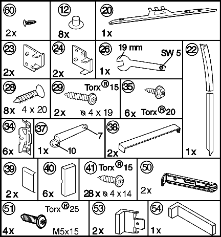 Uruchomienie 4.3.3 Ponownie zamontować amortyzator zamknięcia Fig. 5 u Czop kulisty Fig. 5 (3) wkręcić do nowego otworu mocującego z siłą 4 Nm (Torx 25). u Sprężynę napinającą Fig.