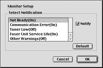 Określanie preferencji monitorowania Aby wprowadzić określone ustawienia monitorowania, z menu File (Plik) wybierz element Monitor Setup (Ustawienia monitorowania).