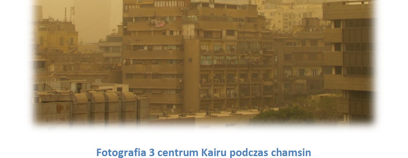 chamsin, czyli pustynna burza Miasto zmieniło swoje oblicze; przestało być szare i brudne.