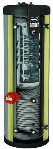 OPIS URZĄDZENIA MOLE - Smart ME 00-300 - 400-600 - 800 Akumulacyjne wymienniki ciepłej wody typu multi-energy, instalowane w pozycji stojącej.