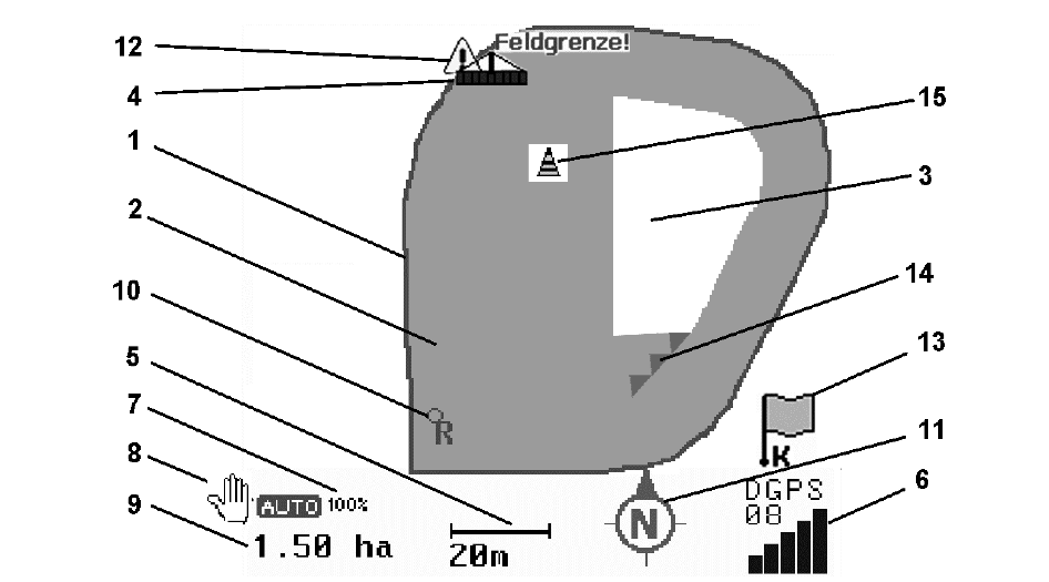 Zastosowanie aplikacji GPS-Switch 11 Zastosowanie aplikacji GPS-Switch Przed rozpoczęciem pracy należy wprowadzić następujące dane: wprowadzić dane pola (str. 22). ustawić geometrię maszyny (str. 22). dokonać konrysuracji (str.