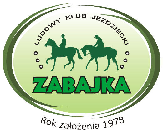 LUDOWY KLUB JEŹDZIECKI "ZABAJKA" Zabajka 358 Konto: Bank Spółdzielczy Głogów Młp. 36-060 Głogów Młp. 85 9159 0000 2001 0009 9583 0001 woj. podkarpackie NIP 813-11 - 00-203 tel.