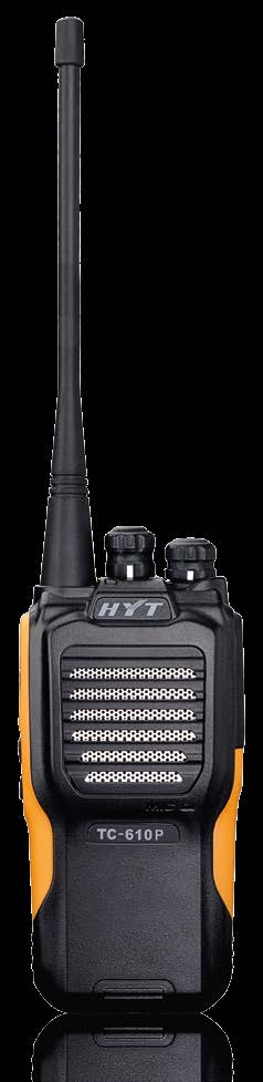 Radiotelefon TC-610P Analogowy radiotelefon przenośny Ekstremalne warunki pracy w głośnym i zapylonym otoczeniu, jakie występuje np.