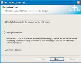 A: USB Sekcj A: Poł czenie USB CD A1 Wybierz odpowiedni dysk CD Windows: Mc: µ : µ, µ, CD-ROM µ HP,, setup.exe.