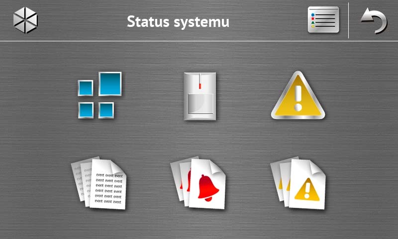 8 INT-TSH SATEL Ikona Funkcja Szybkie załączenie pełnego czuwania (bez autoryzacji użytkownika przy pomocy hasła) analogicznie jak po naciśnięciu klawiszy 0 w manipulatorze z menu tekstowym.