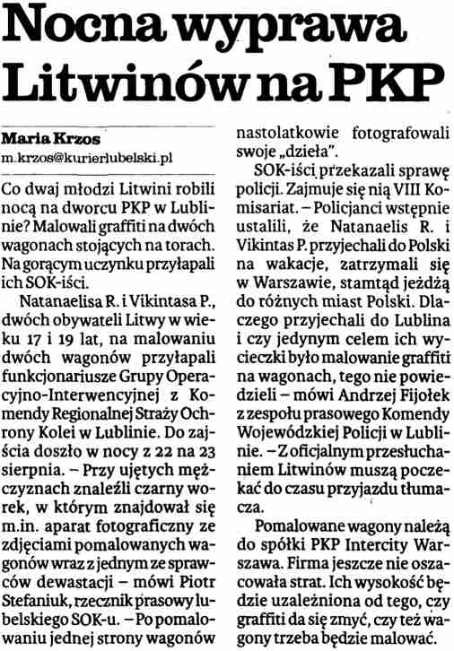 Gazeta Wyborcza Lublin 24.08.