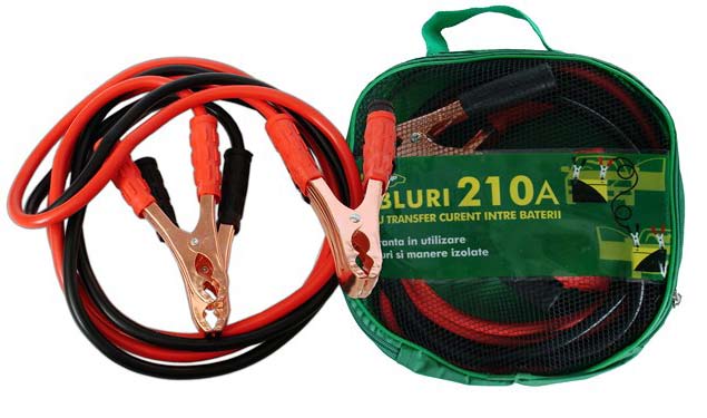 Profesjonalne 125A kable rozruchowe Ext dia 8mm, długość kabli 200 cm, Metalowe zaciski z izolowanym uchwytem, Cca spraids IT2303 5948834003710 wymiary na length 2000 mm Ø 8 0,66 kg 12 648