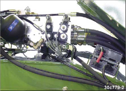 Budowa i działanie 5.1 Elektro-hydrauliczne bloki sterowania Hydrauliczne funkcje maszyny uruchamiane s poprzez elektro-hydrauliczne bloki sterowania.
