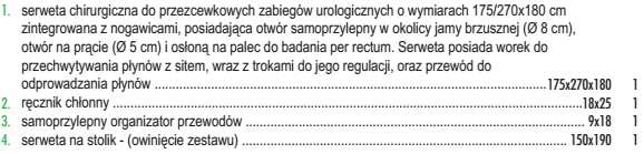 Poz. nr 7 Czy Zamawiający dopuści moŝliwość zaoferowania zestawu do zabiegu artroskopii barku o następujących parametrach: - serweta z pozycji 6 w rozmiarze 170 x 175cm; - kieszeń z pozycji 7
