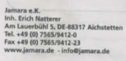 Ogólne wskazówki Ponieważ firma JAMARA e.