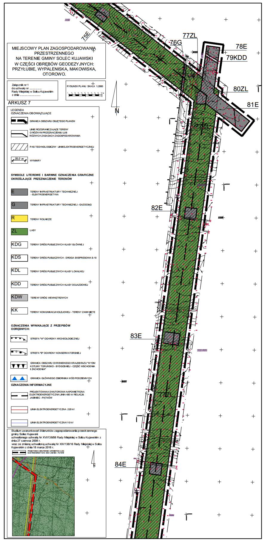 Prognoza oddziaływania na środowisko projektu m.p.z.p. na terenie gminy Solec Kujawski ( ) - Geofabryka 15 Rysunek 7.
