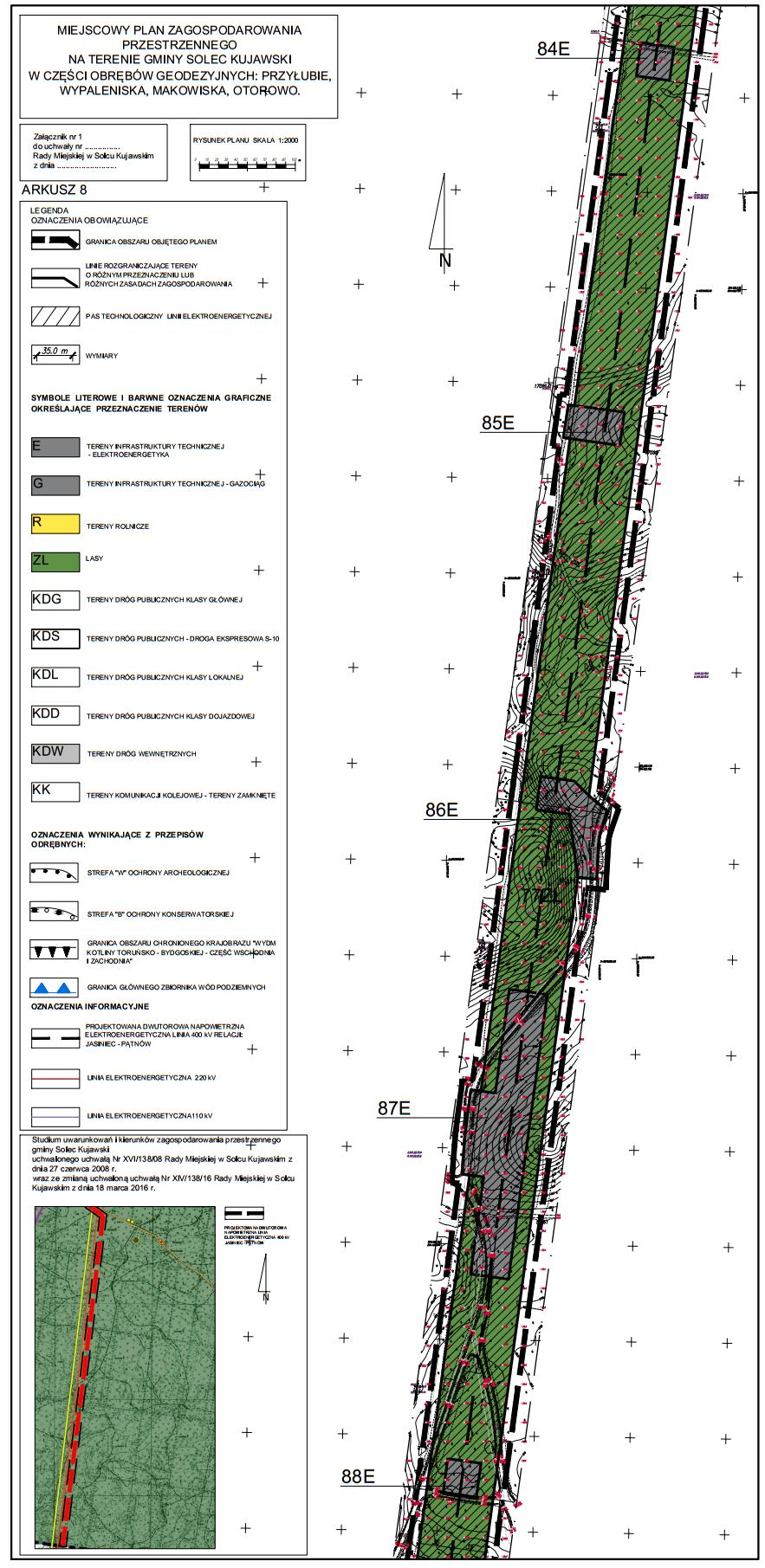 Prognoza oddziaływania na środowisko projektu m.p.z.p. na terenie gminy Solec Kujawski ( ) - Geofabryka 16 Rysunek 8.