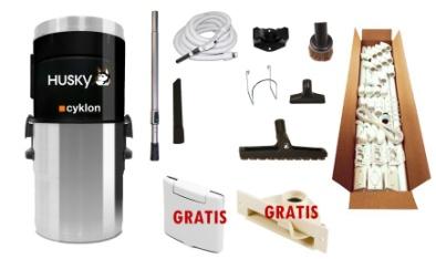 Zestaw promocyjny JUMBO Kompletny system centralnego odkurzania Husky KOD NAZWA GRUPA CENA NETTO CENA BRUTTO 54100 Zestaw Jumbo z jednostką Husky Flex 260 - jednostka Husky Flex 260I-EU-EH, -