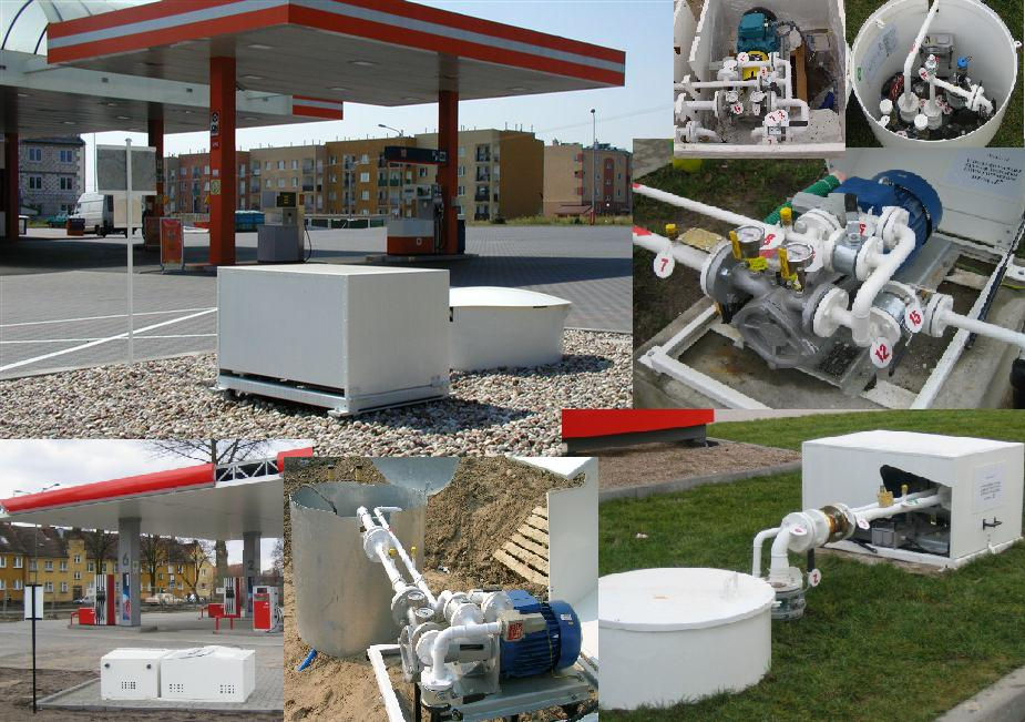 AUREX LPG Modułowa stacja LPG ze zbiornikiem podziemnym wariant z pompą na oddzielnym fundamencie betonowym REV. 02.37.