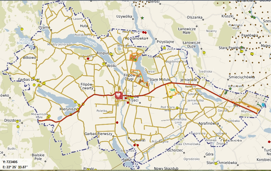 Mapa 5. Występowanie złóż kopalin na terenie gminy Filipów źródło: www.filipow.e-mapa.net 6. 6.1.