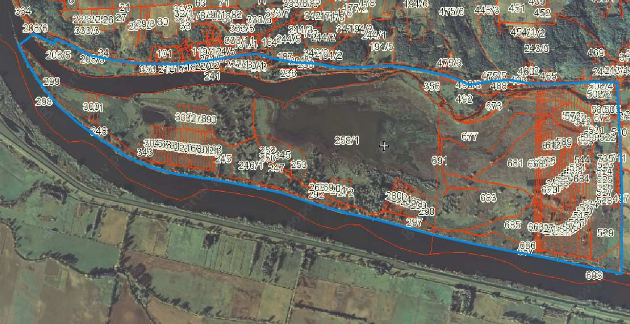 Kompromisowe granice strefy spokoju Łąki pod Czelinem ( Eldorado ):
