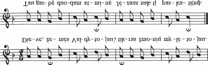 V SKYRIUS 139 Vepriø ir Vilniaus Verkių Kalvarijø istoriografiniai, apeigų ir muzikos sugretinimai Veprių Kalvarijų Kryžiaus kelio giesmės Dieve, mūsų Sutvėrėjau melodija 303 : Palyginus pateiktas