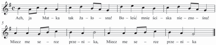 174 Alfonsas Motuzas VEPRIŲ KALVARIJŲ MALDOS IR GIESMĖS Lietuviška Veprių Kalvarijų Marijos takelių Septynių Marijos skausmų ir džiaugsmų vainikėlio ( Karunkos ) melodija 372 : Palyginus giesmės