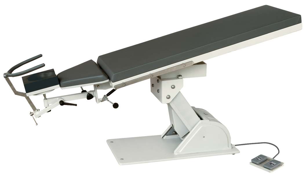 2075 EYE OPERATION TABLE with 2 Motors Electrically adjustable height and trendelenburg Table Height : 520mm - 880 mm Table Lenght : 2200mm Table Width : 550mm Table Base : 500mm x 980mm Head Section