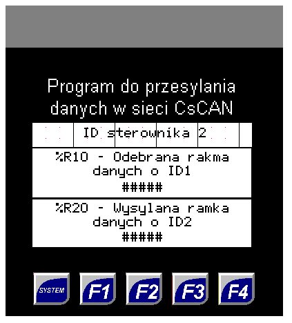 Przykładowy program na sterownik o ID2 W poniższym programie rejestr %R20 jest inkrementowany o 1 co sto milisekund i zerowany przy doliczeniu do 100.