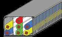 Korytka kablowe perforowane/ Slotted trunking / Перфорированные кабельные каналы Korytka perforowane samoprzylepne typu KOPDS Materiał: PCW o stopniu palności V0 w/g UL 9 Temperatura pracy: -20 + C :