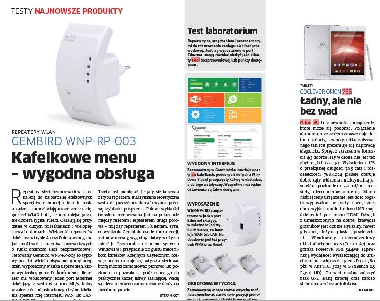 Orion 785 to z pewnością urządzenie, które może się podobać. Połączenie aluminium ze szkłem zawsze daje dobre rezultaty, a przypadku opisywanego tabletu prezentuje się naprawdę elegancko.