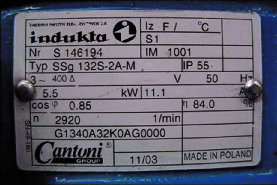 Zadanie 25. Jakiego typu silnik elektryczny ma na tabliczce zaciskowej zaciski oznaczone: U, V, W, K, L, M? A. Trójfazowy klatkowy. B. Prądu stałego szeregowy. C.