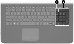 Funkcja Skrót klawiaturowy Opis Sterowanie ustawieniami basów. Włączanie i wyłączanie podświetlenia płytki dotykowej TouchPad.