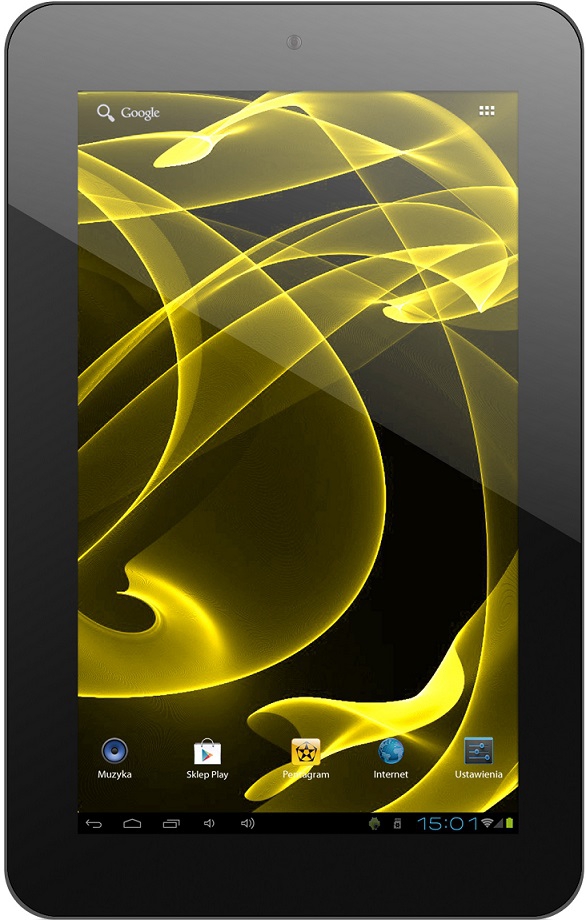 Device operation device has a touchscreen that needs to be operated using your finger or a stylus, capacitive (not included). Android interface has five screens.