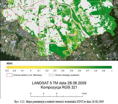 Wskaźnik NDVI Znormalizowany różnicowy wskaźnik wegetacji NDVI(ang.