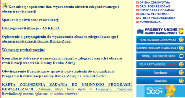 8. PRZEDSIĘWZIĘCIA REWITALIZACYJNE 8.1.