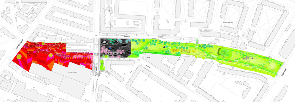 Fig. 1. Pedestrian streets 1962 m. (15 800 m 2 ) 1973 m. (49 200 m 2 ) 2005 m.