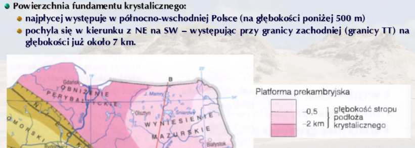17 (TESZ) przykryty skałami pokrywy osadowej (płytowo zalegające utwory permskomezozoiczne) o różnej miąższości. Mapa 3.3 Gryźliny, gm. Stawiguda, stan.
