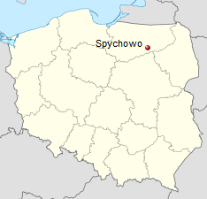 11 km, od miasta powiatowego Szczytno ok. 28 km. W miejscowości znajduje się, poczta, bank, szkoła, sklepy i kościół.